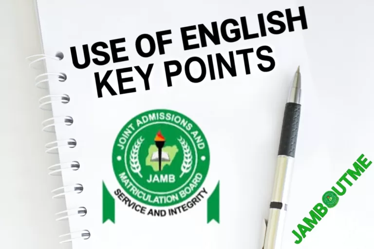 Key Points In English For JAMB