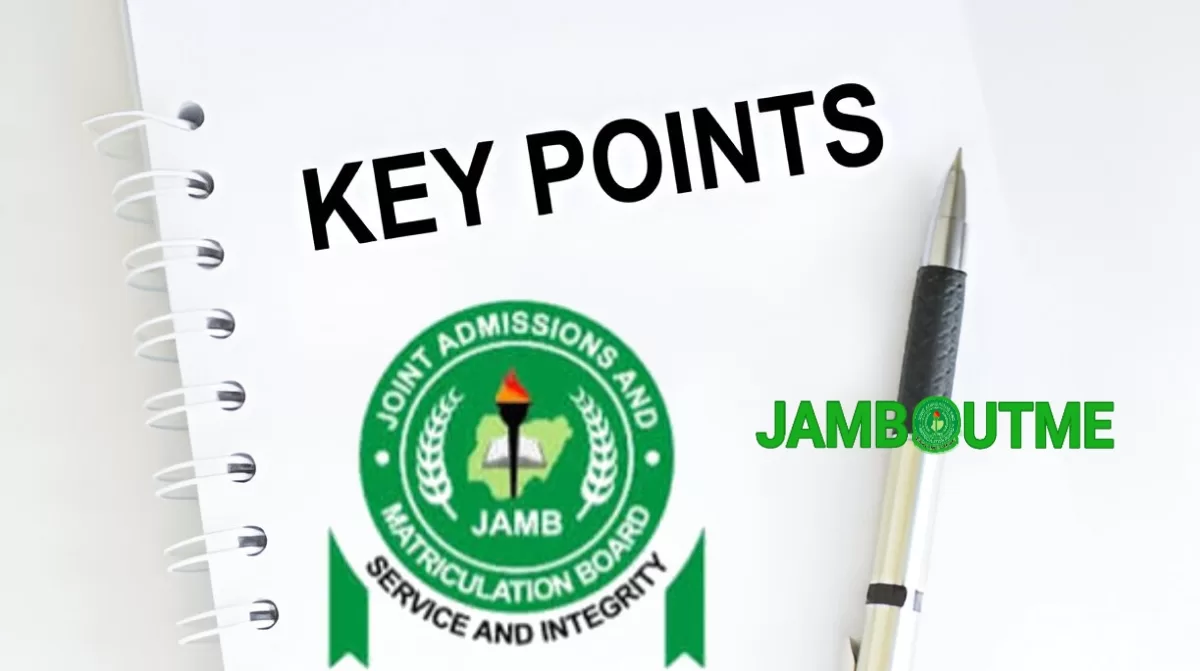 JAMB Key Points